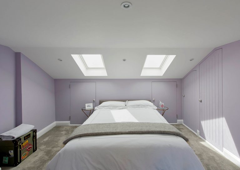 Skylights in bedroom