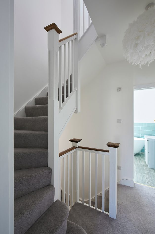 Staircase to dormer extension
